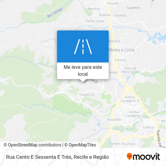 Rua Cento E Sessenta E Três mapa