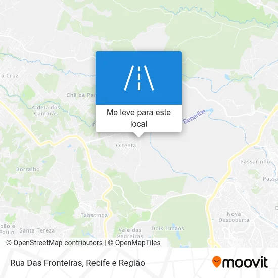 Rua Das Fronteiras mapa