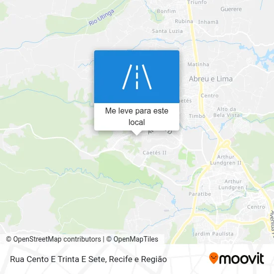 Rua Cento E Trinta E Sete mapa