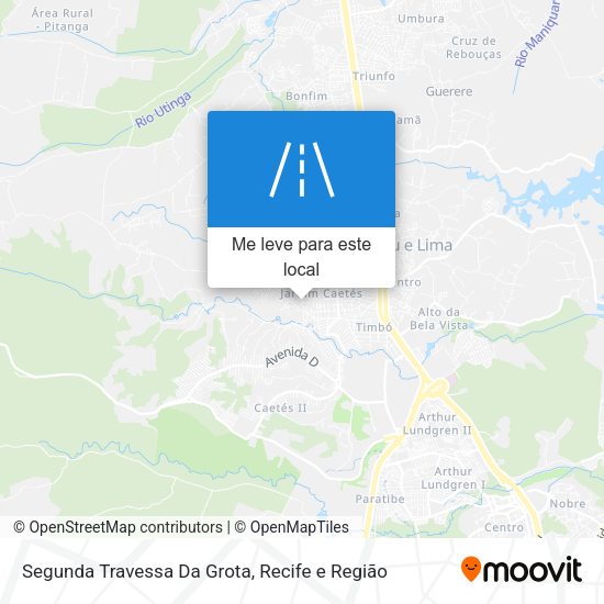 Segunda Travessa Da Grota mapa