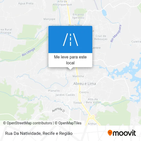 Rua Da Natividade mapa