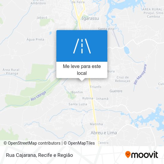 Rua Cajarana mapa