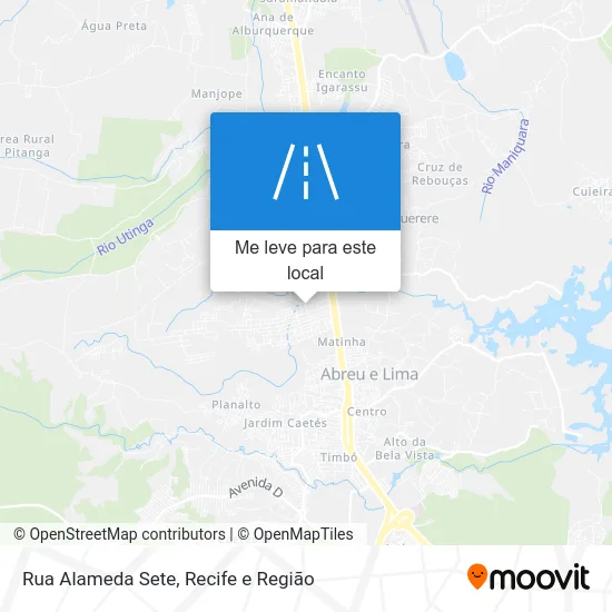 Rua Alameda Sete mapa