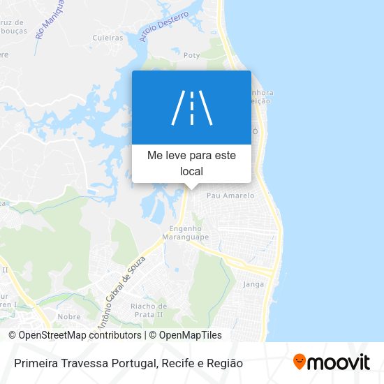 Primeira Travessa Portugal mapa
