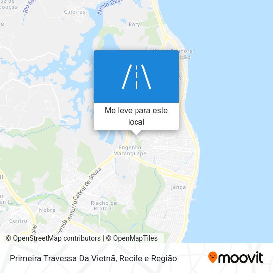 Primeira Travessa Da Vietnã mapa