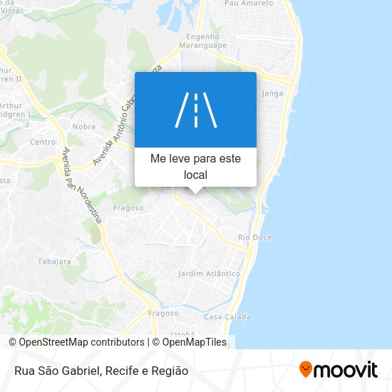 Rua São Gabriel mapa