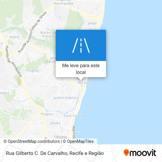Rua Gilberto C. De Carvalho mapa