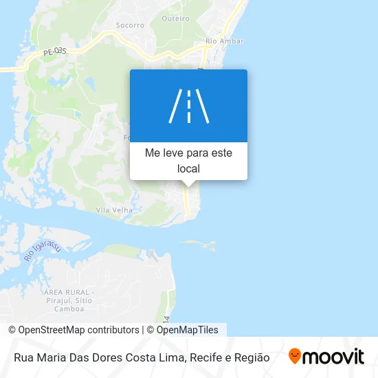 Rua Maria Das Dores Costa Lima mapa