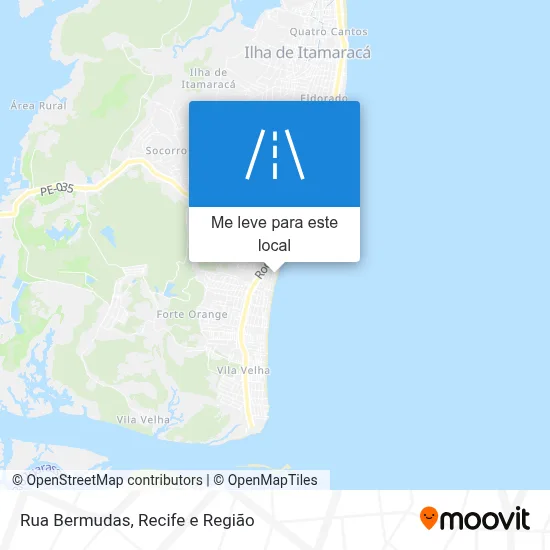 Rua Bermudas mapa