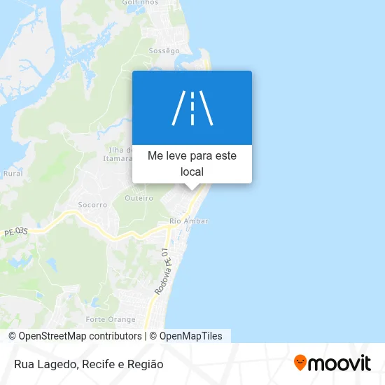 Rua Lagedo mapa