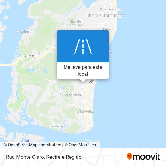 Rua Monte Claro mapa