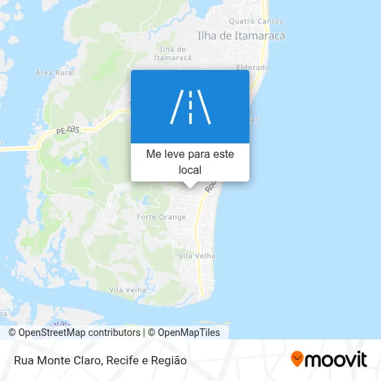 Rua Monte Claro mapa