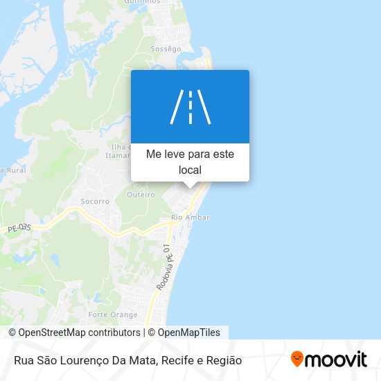 Rua São Lourenço Da Mata mapa