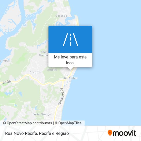 Rua Novo Recife mapa