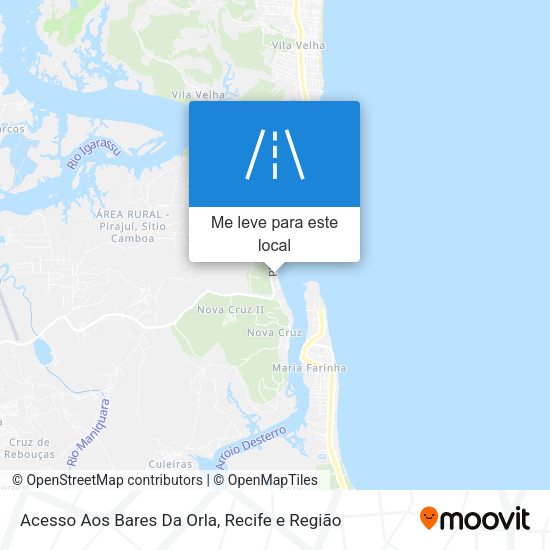 Acesso Aos Bares Da Orla mapa