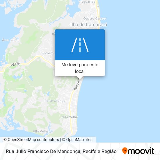 Rua Júlio Francisco De Mendonça mapa