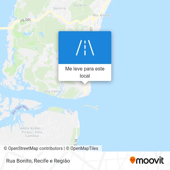 Rua Bonito mapa