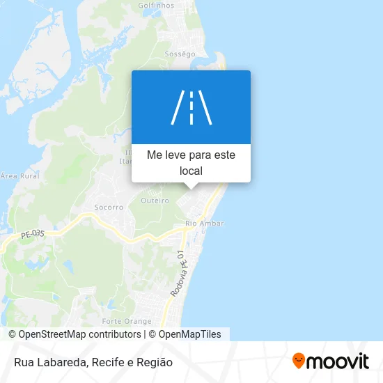 Rua Labareda mapa