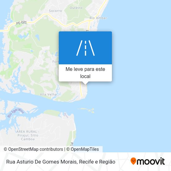 Rua Asturio De Gomes Morais mapa