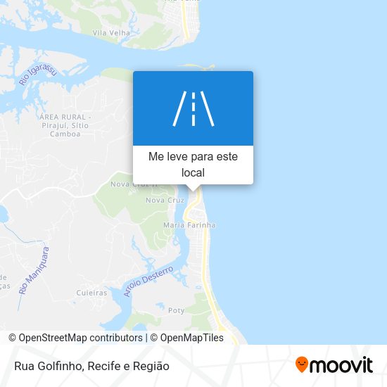 Rua Golfinho mapa