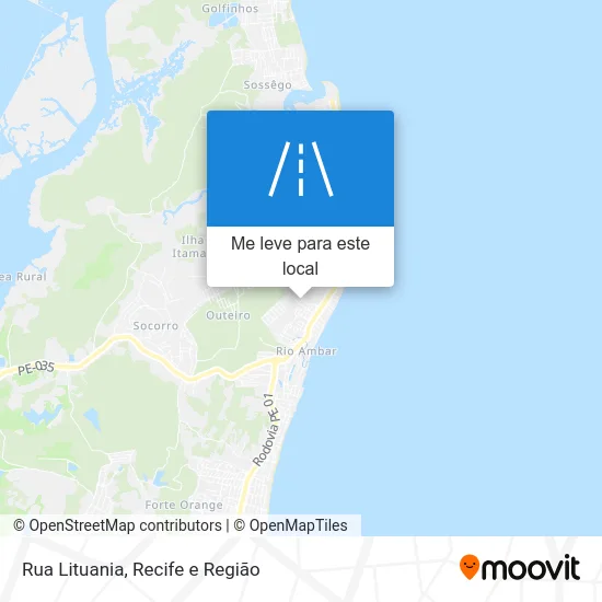 Rua Lituania mapa