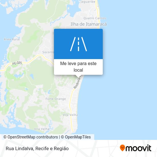 Rua Lindalva mapa