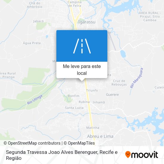 Segunda Travessa Joao Alves Berenguer mapa
