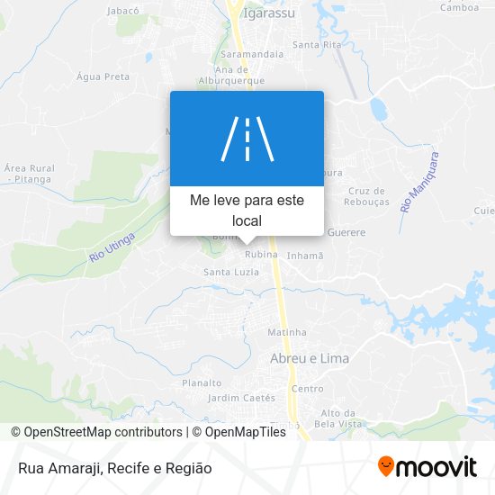 Rua Amaraji mapa