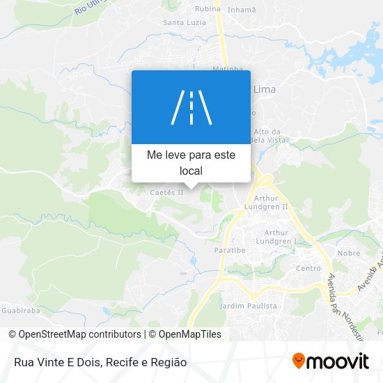 Rua Vinte E Dois mapa