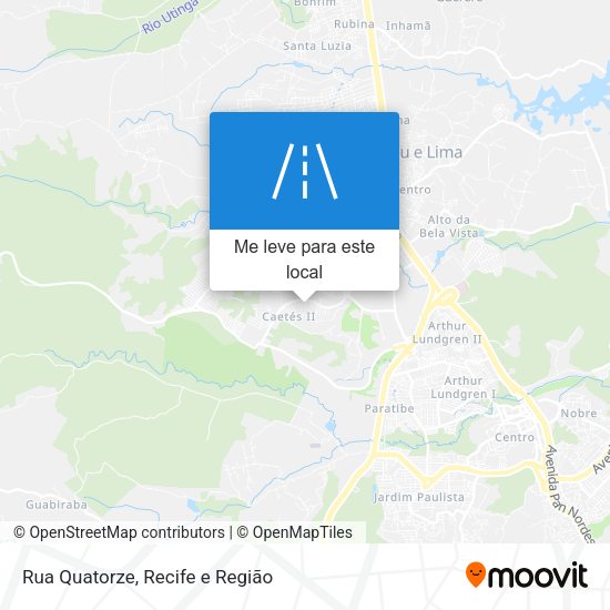 Rua Quatorze mapa