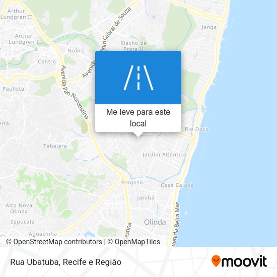 Rua Ubatuba mapa