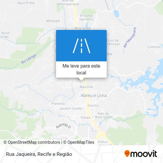 Rua Jaqueira mapa