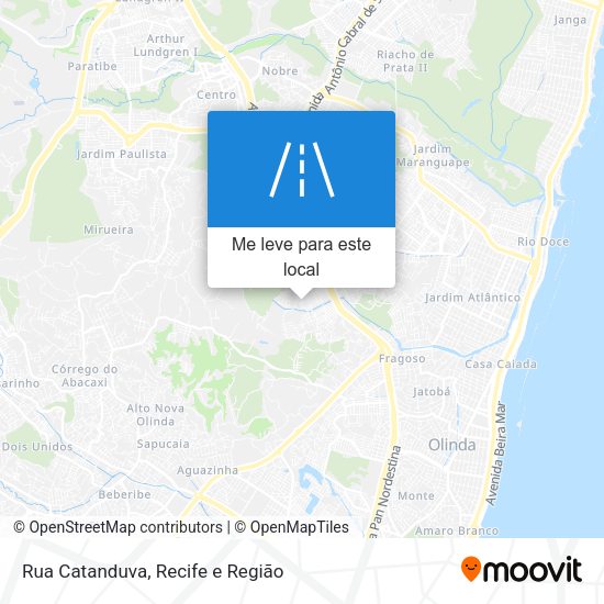 Rua Catanduva mapa