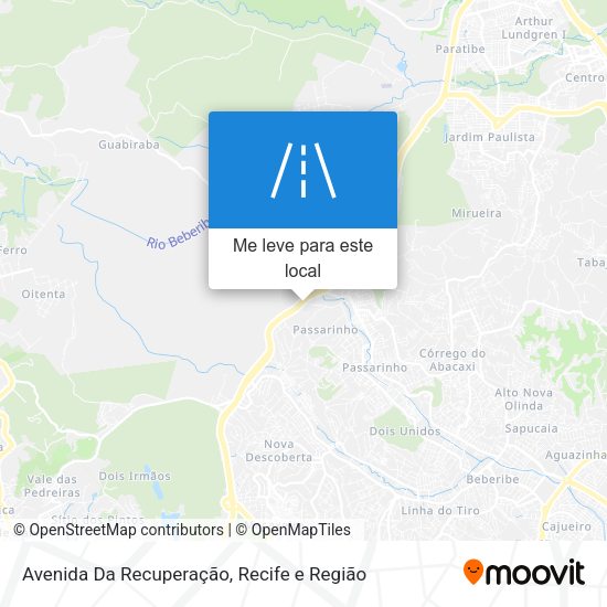 Avenida Da Recuperação mapa