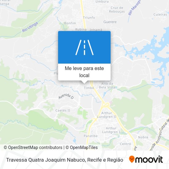 Travessa Quatra Joaquim Nabuco mapa