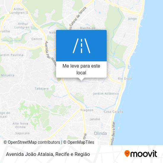Avenida João Atalaia mapa