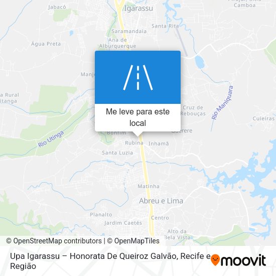 Upa Igarassu – Honorata De Queiroz Galvão mapa