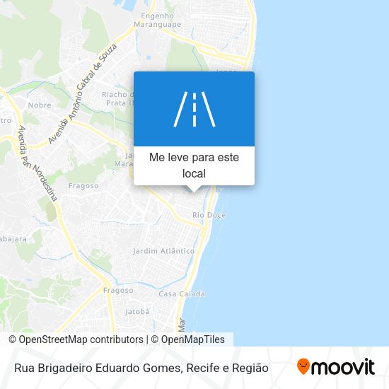 Rua Brigadeiro Eduardo Gomes mapa