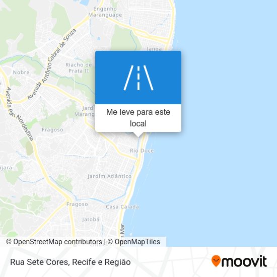 Rua Sete Cores mapa