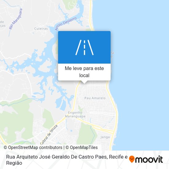 Rua Arquiteto José Geraldo De Castro Paes mapa