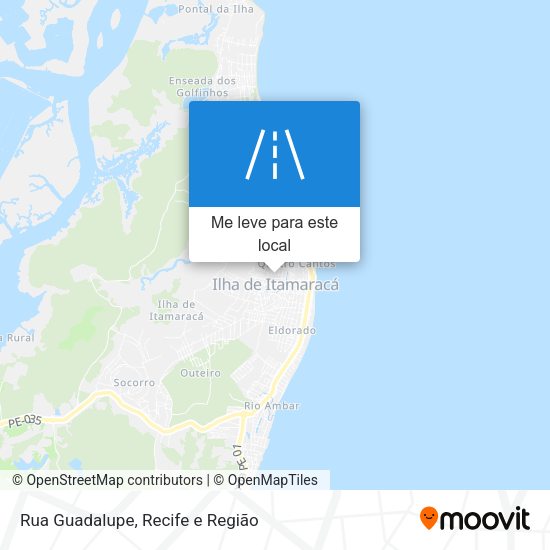 Rua Guadalupe mapa