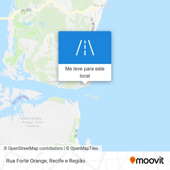 Rua Forte Orange mapa