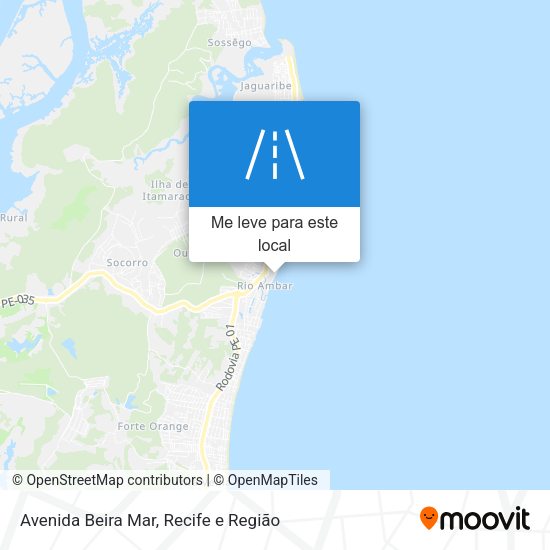 Avenida Beira Mar mapa