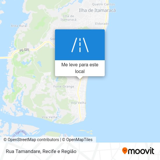 Rua Tamandare mapa