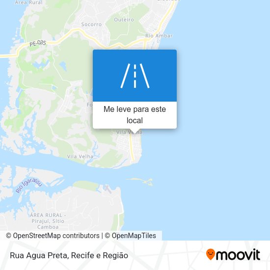 Rua Agua Preta mapa