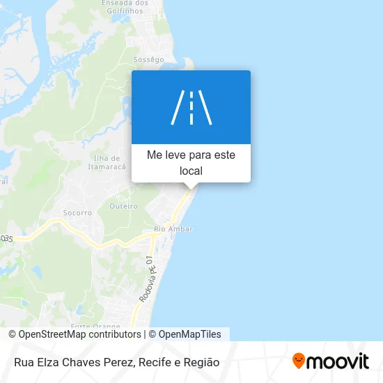 Rua Elza Chaves Perez mapa
