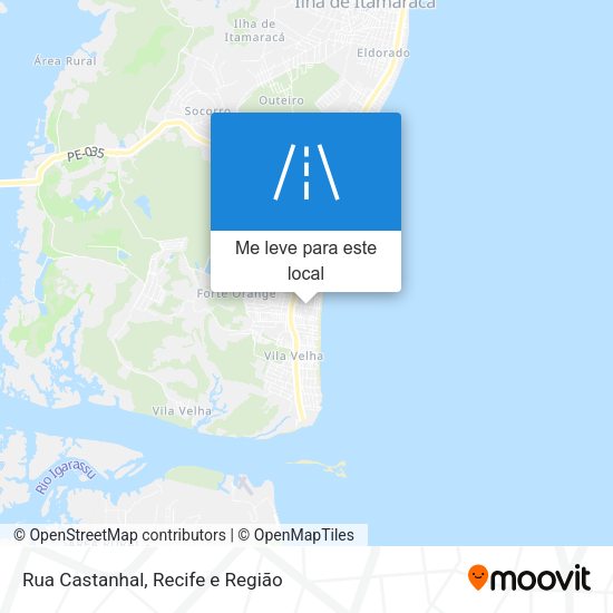 Rua Castanhal mapa
