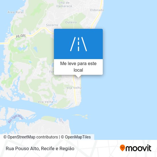 Rua Pouso Alto mapa