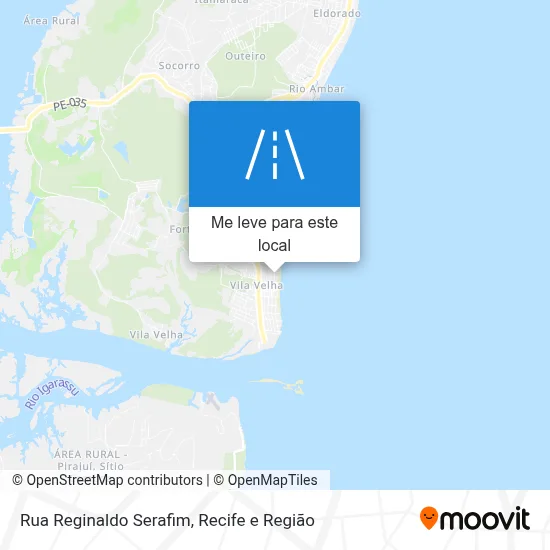 Rua Reginaldo Serafim mapa