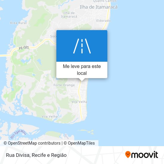 Rua Divisa mapa